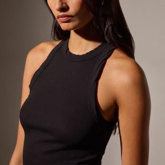 NWT James Perse Charcoal Cotton Tank - Picture 2 of 10